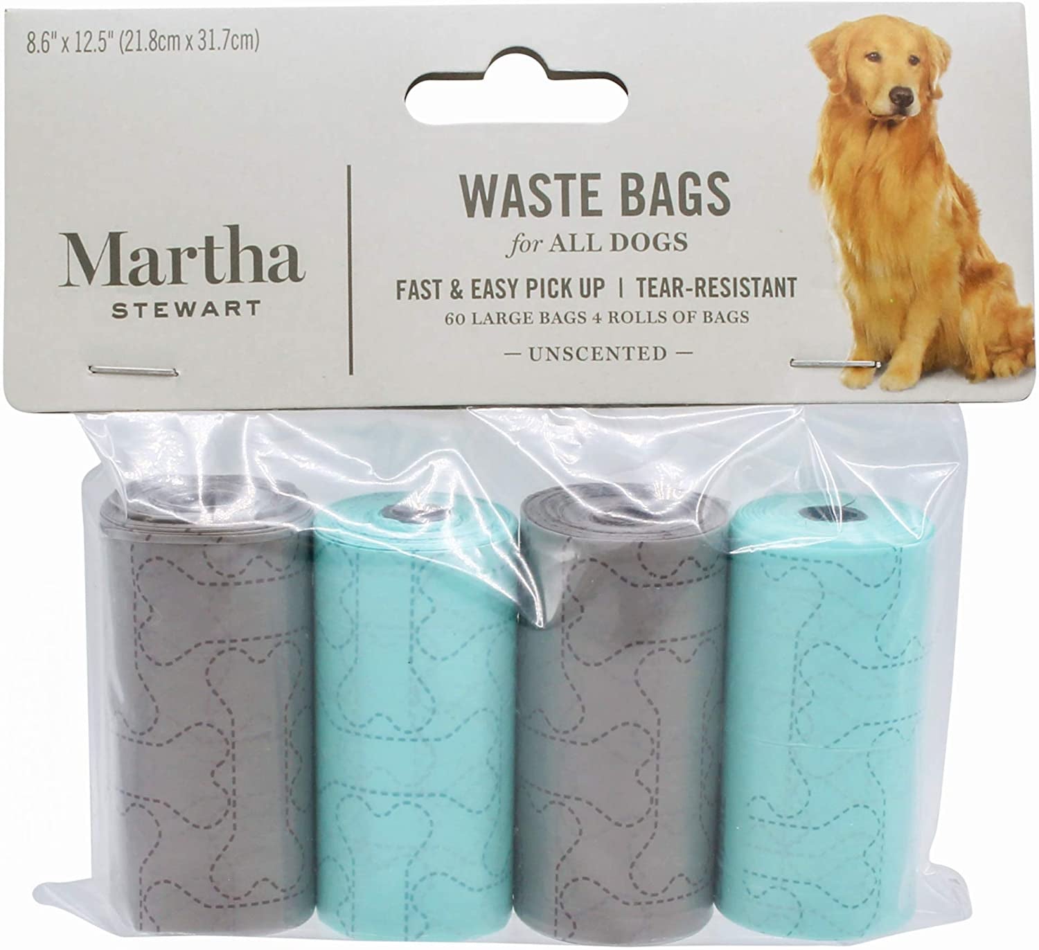 Poop Waste Bags | 120 Large Unscented Doggie Bags for a Quick Cleanup | Tear-Resistant Dog Waste Bags, Great for Dog Walking Everyday Use | 8 Rolls
