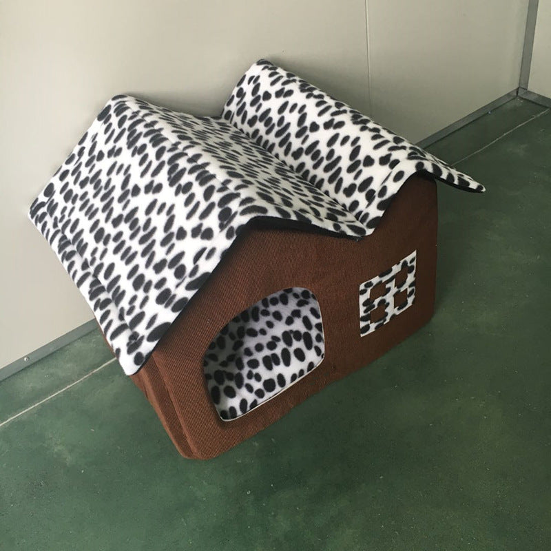 Pet Supplies Winter Pet Kennel Double Roof Dog House