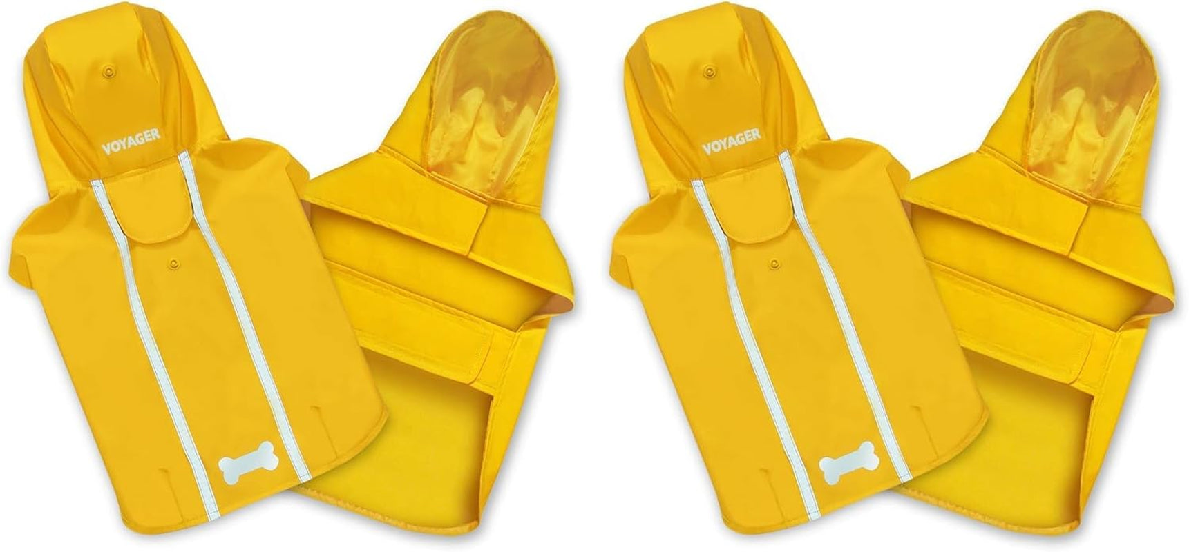 - Voyager Waterproof Dogs Rain Poncho, Yellow, Medium, "Chest: 19"" ~ 25""" (253-YW-M)