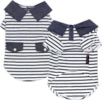 Denim Overall - Blue Dog Jeans Outfit - Breathable Puppy Jumpsuit Costumes - Machine Washable Overall for Dogs - Dog Clothes for Small Dogs - S