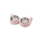 Pet Cute Plastic Food Water Bowls for Cats Dog Dishes Feeder and Drinker Eating Bowls Things Home Items Pet Supplies