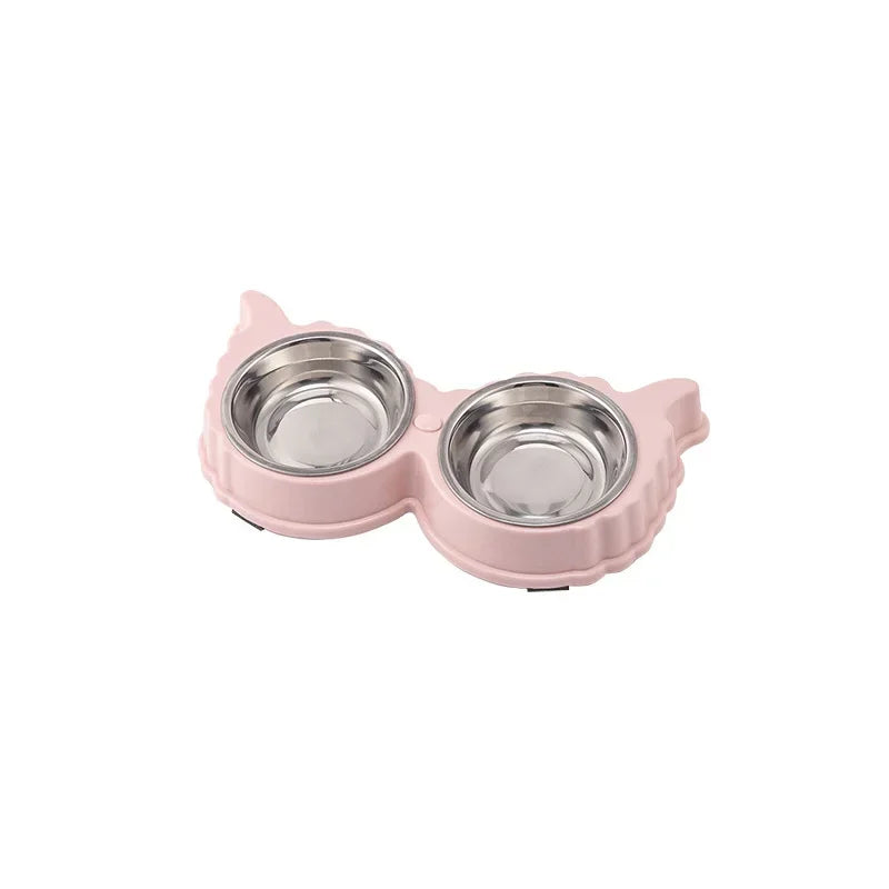 Pet Cute Plastic Food Water Bowls for Cats Dog Dishes Feeder and Drinker Eating Bowls Things Home Items Pet Supplies