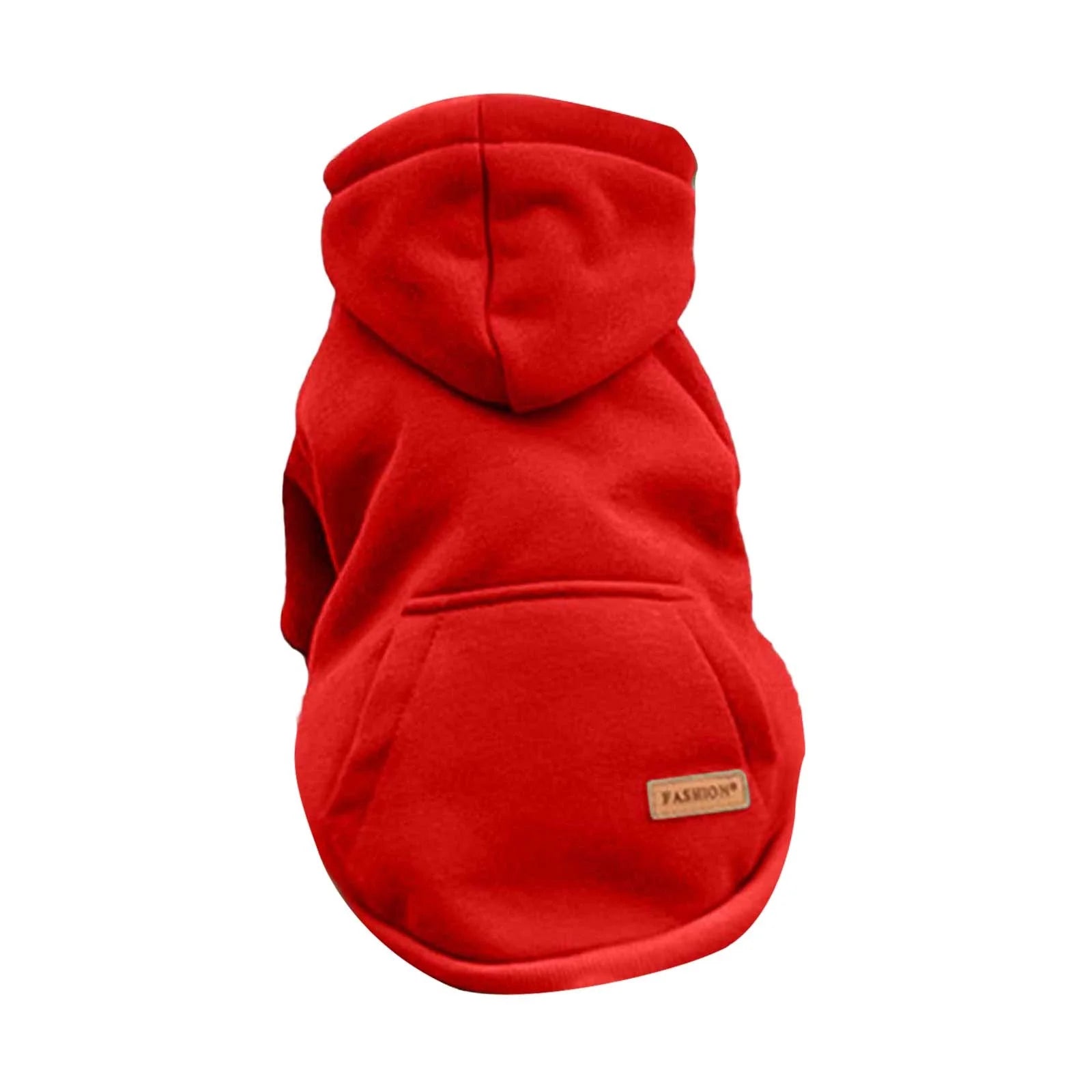 Dog Sweaters for Small Dogs, Fall Warm Dogs Boy Clothes Sweater, Medium Puppy with Pocket Fleece for Small Dog Girl Winter Hoodie Pet Clothes, Pet Supplies Red