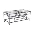 40 Oz. Stainless Steel Elevated Pet Bowls with 6.5 In. Tall Stand (Set of 2)
