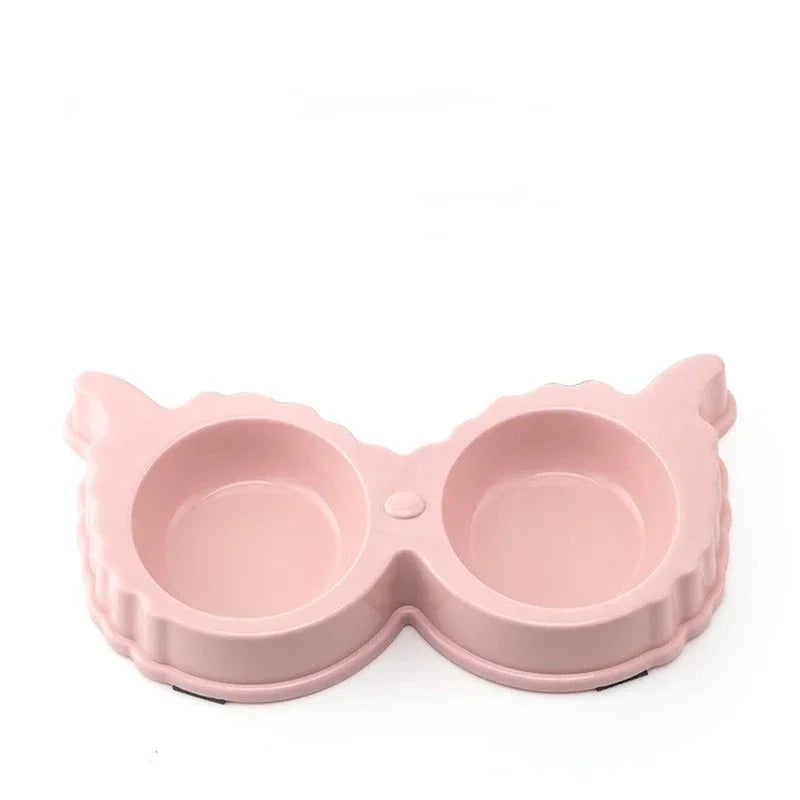 Pet Cute Plastic Food Water Bowls for Cats Dog Dishes Feeder and Drinker Eating Bowls Things Home Items Pet Supplies