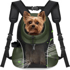 Pet Dog Carrier Backpack Small Dog Front Backpack Ventilated Mesh Dog Travel Back Pack with Safety Belt for Travel Hiking Cycling Outdoor Adventures (Size L: 10-14 Lbs, Rethink Pink)
