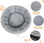 Heated Cat Bed for Indoor Cats, 20’’ Electric Cat Heated Bed Pet Warming Bed For