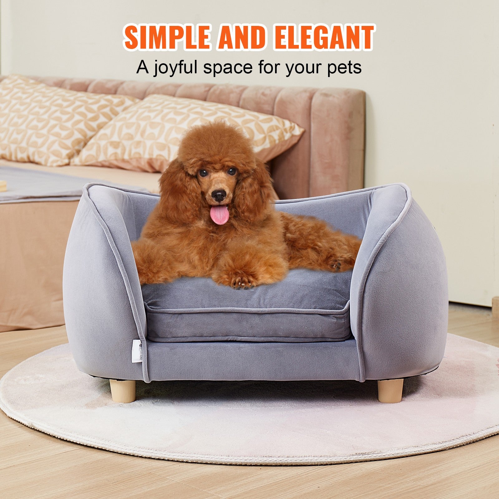Uimoso Pet Sofa Dog Couch for Small-Sized Dogs and Cats Dog Sofa Bed 66 Lbs