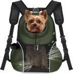 Pet Dog Carrier Backpack Small Dog Front Backpack Ventilated Mesh Dog Travel Back Pack with Safety Belt for Travel Hiking Cycling Outdoor Adventures (Size L: 10-14 Lbs, Rethink Pink)