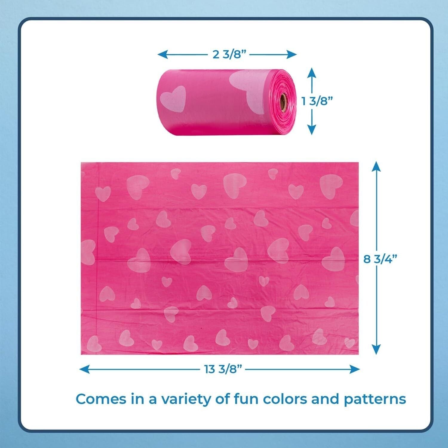 Best Pet Supplies Dog Poop Bags for Waste (150 Bags) Leak Proof, Tear Resistant