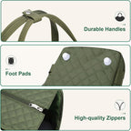 Dog Purse Carrier, Dog Carrier with Pockets for Small Dogs, Fits Dogs 5.5 Lbs to 11 Lbs, Cat and Puppies Tote Bag, Outing, Travel, Vet, Green