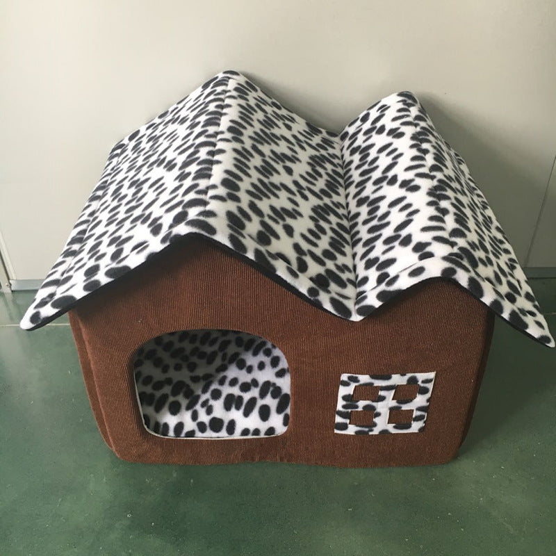 Pet Supplies Winter Pet Kennel Double Roof Dog House