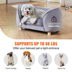 Uimoso Pet Sofa Dog Couch for Small-Sized Dogs and Cats Dog Sofa Bed 66 Lbs
