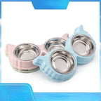 Pet Cute Plastic Food Water Bowls for Cats Dog Dishes Feeder and Drinker Eating Bowls Things Home Items Pet Supplies