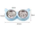Pet Cute Plastic Food Water Bowls for Cats Dog Dishes Feeder and Drinker Eating Bowls Things Home Items Pet Supplies