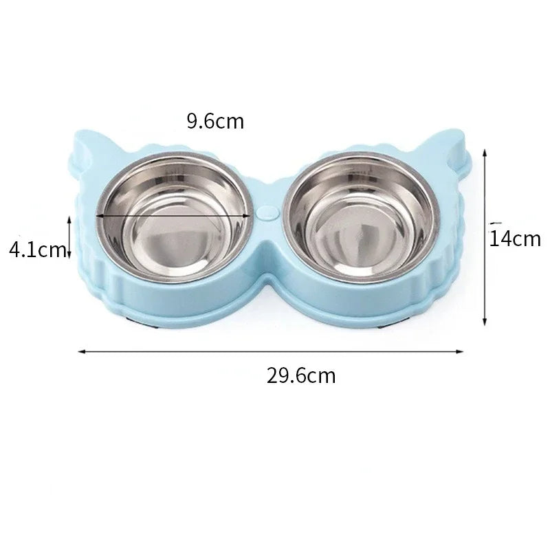 Pet Cute Plastic Food Water Bowls for Cats Dog Dishes Feeder and Drinker Eating Bowls Things Home Items Pet Supplies