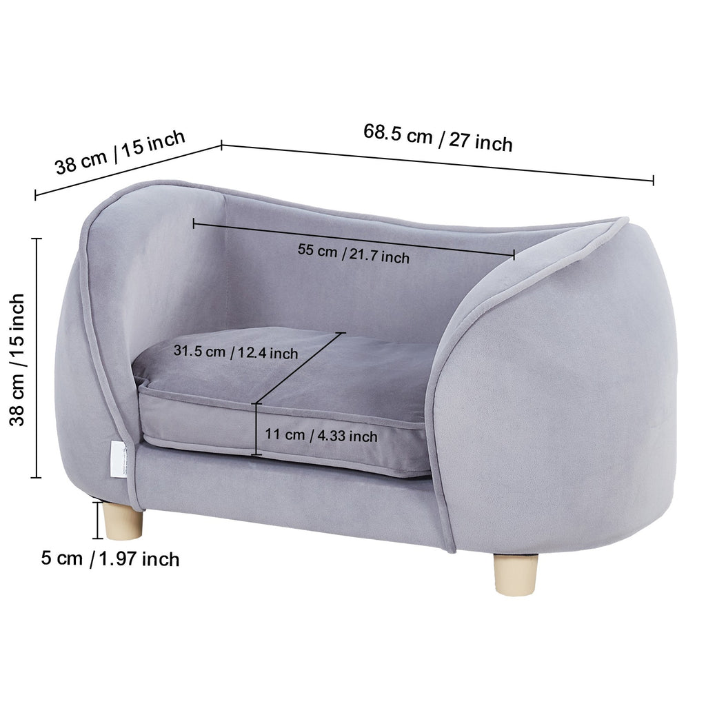 Uimoso Pet Sofa Dog Couch for Small-Sized Dogs and Cats Dog Sofa Bed 66 Lbs