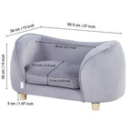 Uimoso Pet Sofa Dog Couch for Small-Sized Dogs and Cats Dog Sofa Bed 66 Lbs