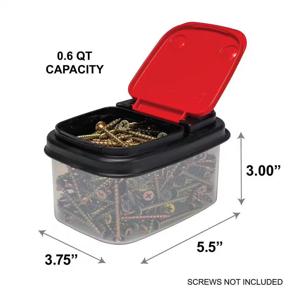 8-Pack 0.6 QT Storage Bins
