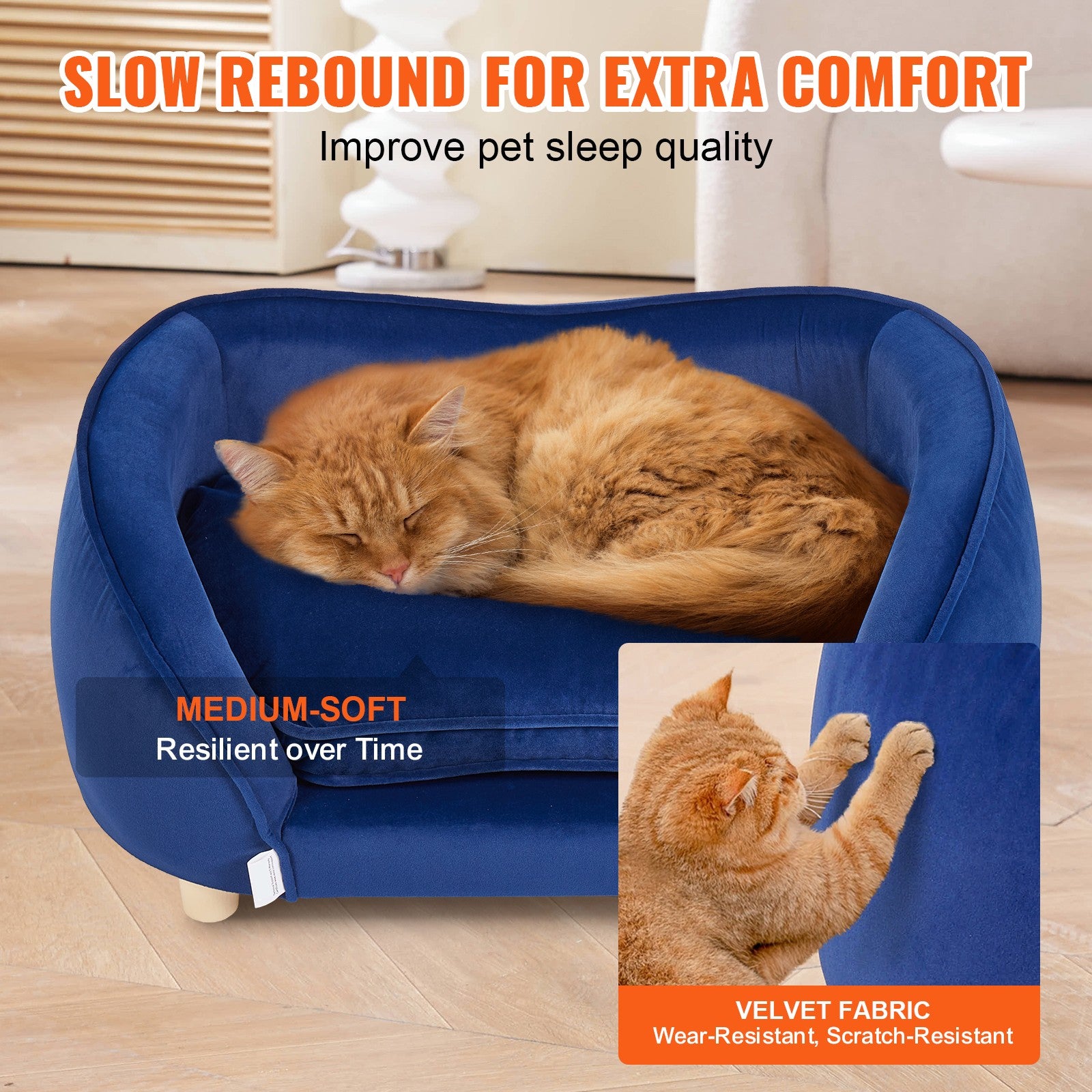 Uimoso Pet Sofa Dog Couch for Medium-Sized Dogs and Cats Dog Sofa Bed 81 Lbs