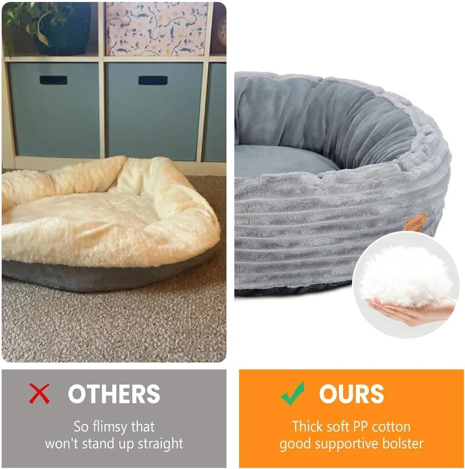 Heated Cat Bed for Indoor Cats, 20’’ Electric Cat Heated Bed Pet Warming Bed For