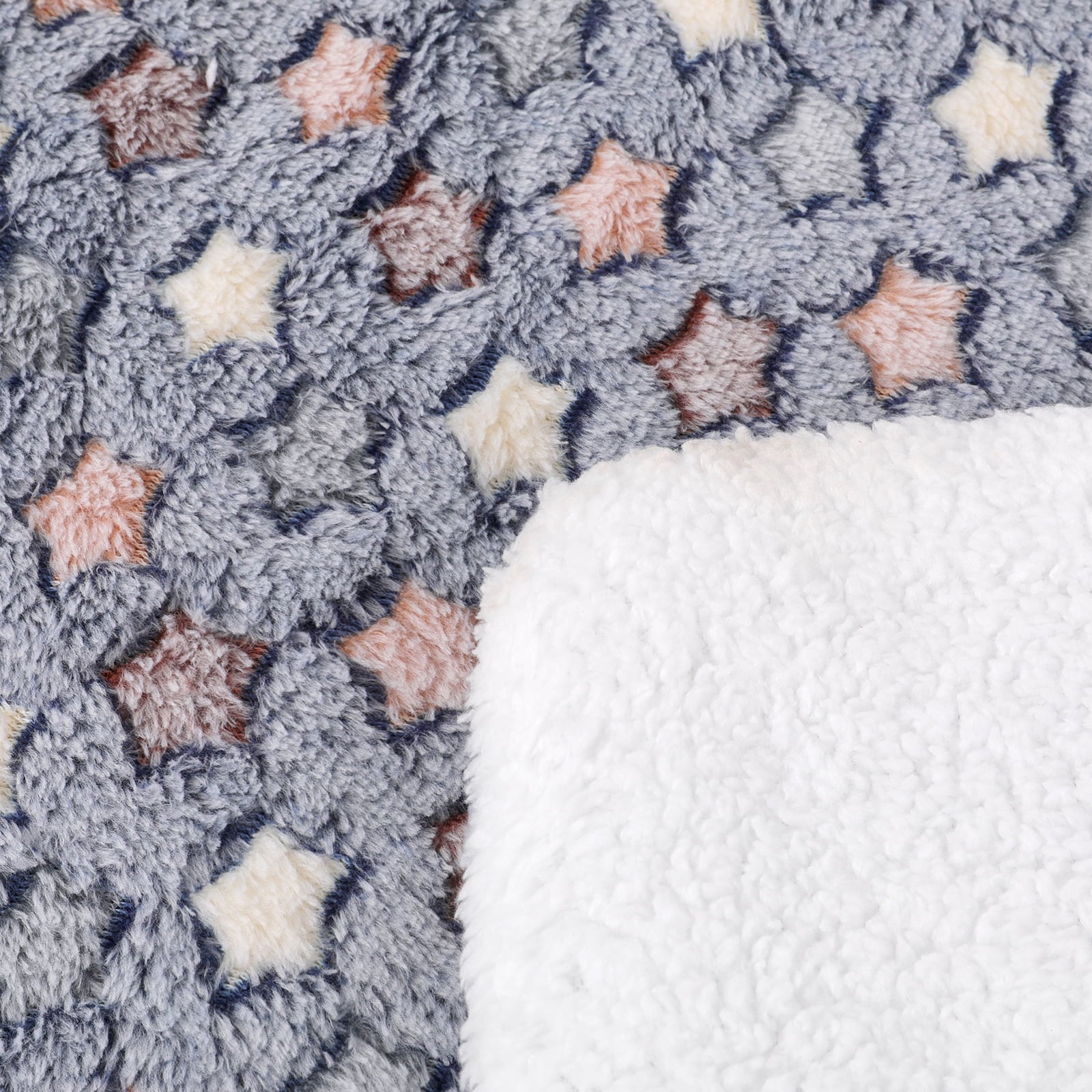 Soft Dog Cat Crate Bed Blanket Reversible Fleece Pet Bed Kennel Pads