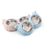 Pet Cute Plastic Food Water Bowls for Cats Dog Dishes Feeder and Drinker Eating Bowls Things Home Items Pet Supplies