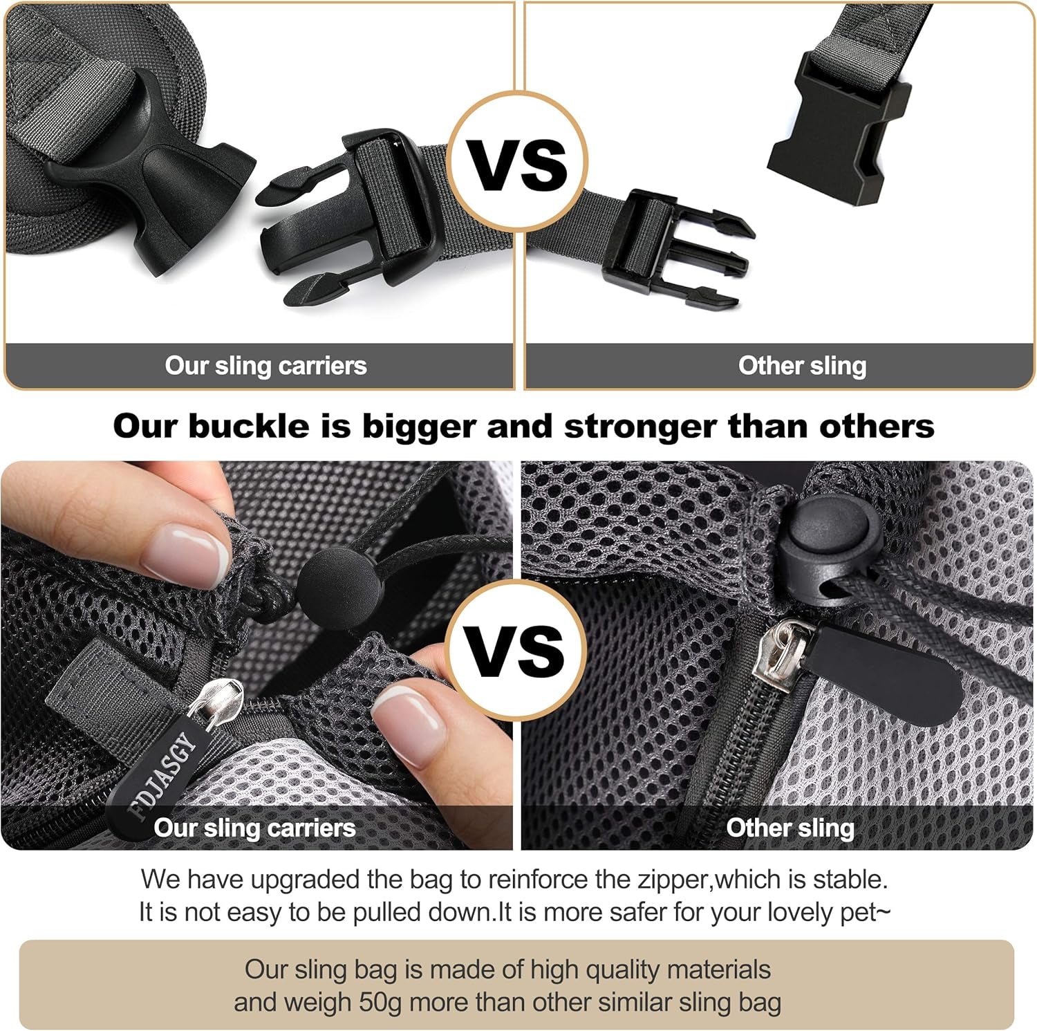Pet Sling Carrier for Small Dogs Cats,Breathable Mesh Travelling Hand Free Puppy Backpack with Pouch and Adjustable Strap Carrier