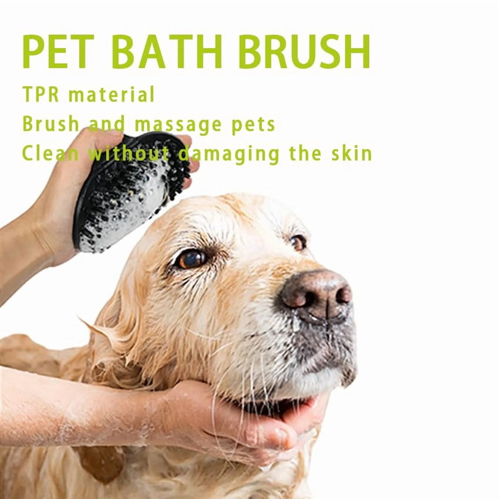 3PCS Dog Grooming Kit - Deshedding Brush, Slicker Brush, Bath Brush and Comb for Pet Supplies (Green Black)