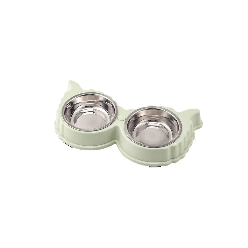 Pet Cute Plastic Food Water Bowls for Cats Dog Dishes Feeder and Drinker Eating Bowls Things Home Items Pet Supplies