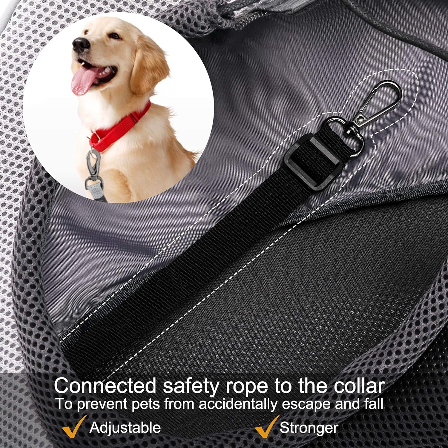 Pet Sling Carrier for Small Dogs Cats,Breathable Mesh Travelling Hand Free Puppy Backpack with Pouch and Adjustable Strap Carrier